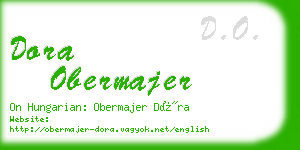 dora obermajer business card